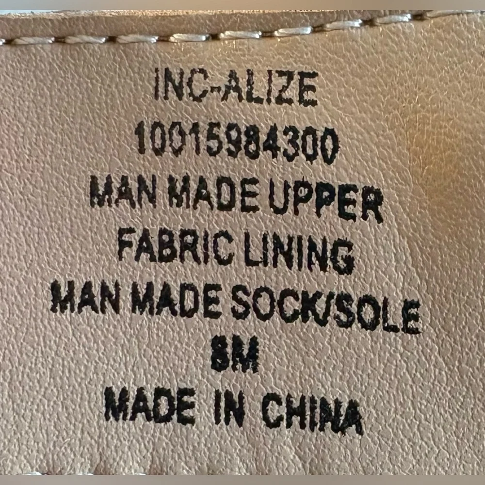 NEW w/Tags INC Womens Beige Platform Comfort Alize Round Toe Booties Women's 8 - Picture 3 of 10